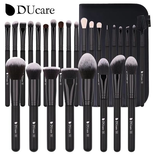 Make-up-Tools DUcare Schwarz Make-up Pinsel Professionelle Lidschatten Foundation Puder Weiche Synthetische Haar Pinsel brochas maquillaje 231006