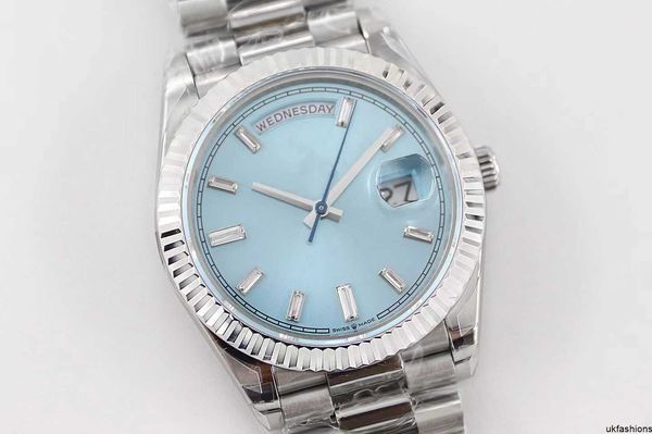 Swiss Diamond Relógios Rolaxs Relógio de pulso com caixa original Luxo Mens Watch 41mm Presidente Datejust prata Diamond Dail Sapphire Glass Asia 2813 Movimento Mech HBCH