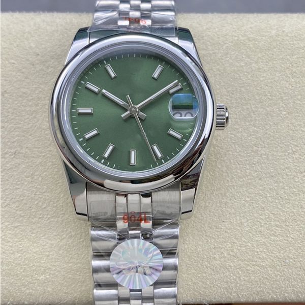 Роскошные женские часы с бриллиантовым кольцом 31 мм Часы с автоматическим механизмом Белый циферблат Мужские дизайнерские женские часы Сапфировые водонепроницаемые Montre De Luxe Модные простые подарочные часы
