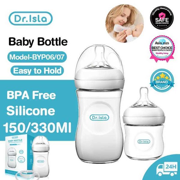 Babyflaschen# Dr.isla BYP07 Baby-Nippelflasche 150 ml/330 ml BPA-freie Babyflasche Neugeborenenflasche P.P.-Flasche Baby-Flaschen mit TropfenschutzL20310/7