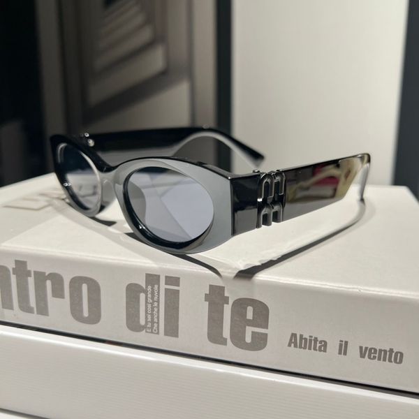 M роскошные солнцезащитные очки овальные линзы UV400 Радиационные устойчивые