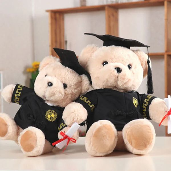 Brinquedo de descompressão graduação presente personalização bonito chapéu boneca doutor urso pelúcia alta qualidade teddy crianças surpresa 231007