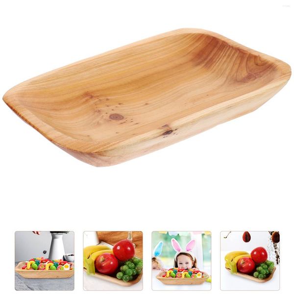 Conjuntos de louça decoração bandeja de madeira pão seco placa de frutas chá mesa copo armazenamento servindo nozes domésticas