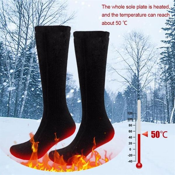 Beheizte Socken Warme Fußwärmer Elektrische Erwärmung Für Sox Jagd Eisfischen Skifahren Thermosocken USB Wiederaufladbare Batterie Sock264O