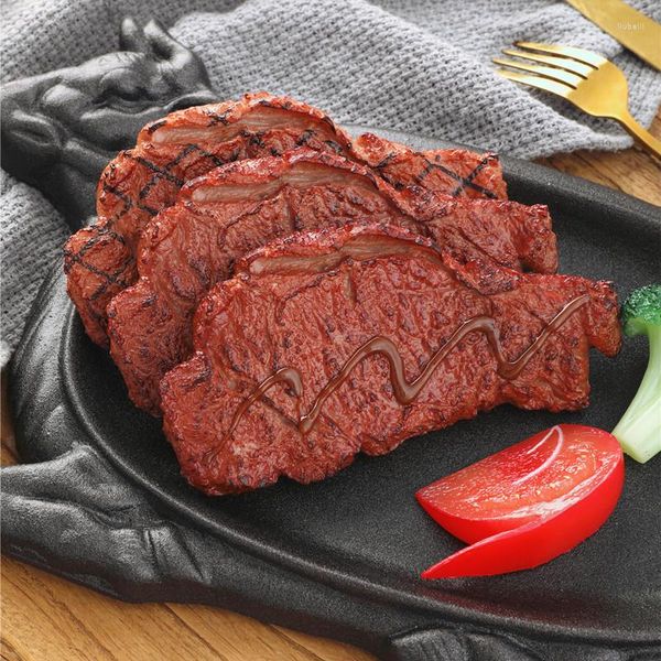 Dekorative Blumen Simulation Steak Künstliche PVC Simulierte Lebensmittel Modell Pografie Requisiten Braten Restaurant Western Lebensmittel Kinder Spielen Spielzeug