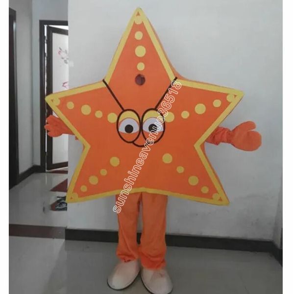 2024 Costume della mascotte di Star Fish Personaggio a tema dei cartoni animati di alta qualità Carnevale per adulti Taglia Natale Festa di compleanno Fancy Outfit