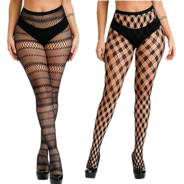 Pares plus size collants feminino bodystocking lingerie sexy erótico sexo corpo meias grande fishnet meia-calça meias hosiery327c