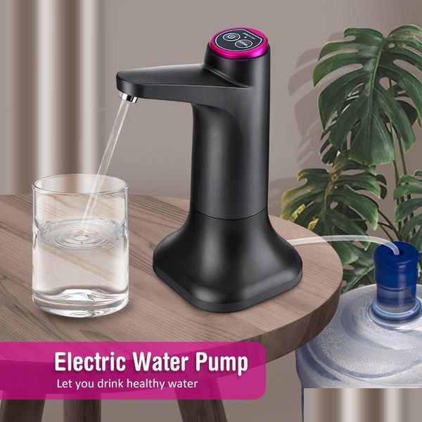 Wasserpumpen-Spender, USB-Pumpe, 19 Liter, Mini-Matic, elektrische Gallonenflasche für Wasserhahn, Getränke, Drop-Lieferung, Hausgarten, Terrasse, Rasen, Pools, SP DHE2N