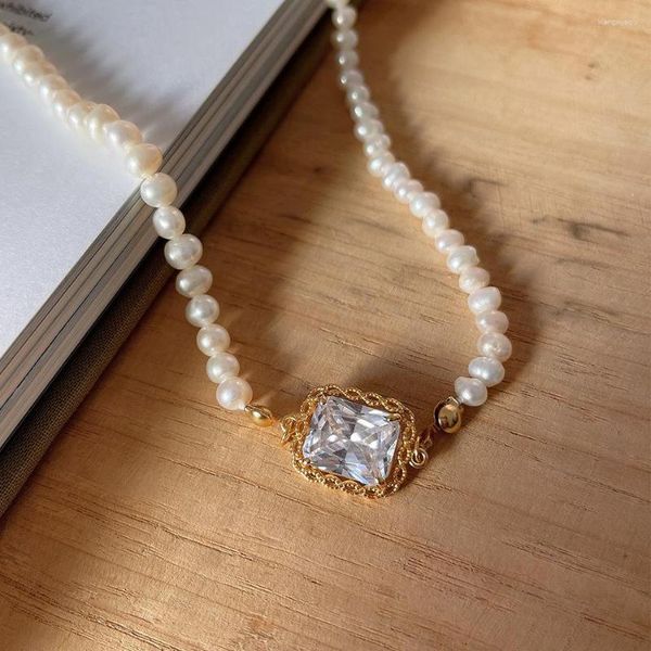 Подвески Amaiyllis, стерлинговое серебро 925 пробы, простой кулон с жемчугом и цирконием CZ, ожерелье ручной работы в стиле бохо, геометрическое колье для женских ювелирных изделий