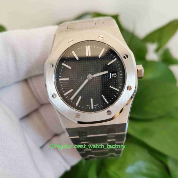 Relógio masculino de 3 cores Top Quality Venda quente 39 mm x 8,5 mm 15202 Jumbo Extra-fino de aço inoxidável Relógios de designer Relógios de pulso masculinos com movimento de quartzo de vidro de safira