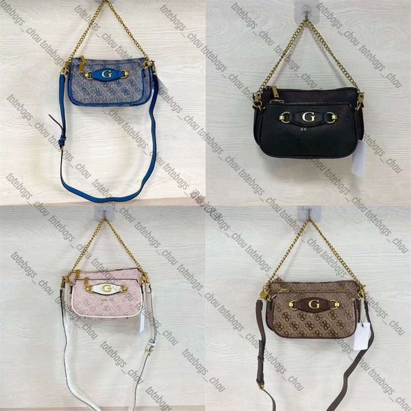 Luxe Designer Gues Undeuarm Tas Mode Letter Dames Dubbele Zak Casual Kleine Rits Handtas Crossbody Schoudertas VG788570 Nieuwe mode drie-in-een damestas