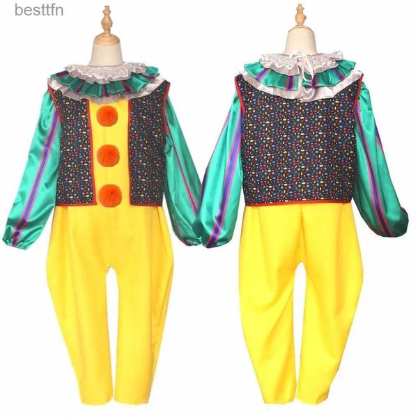 Thema Kostüm Halloween Clown zurück zur Seele Stephen King Cosplay kommen Penny Wise Halloween kommen Clown kommen Männer und Frauen KinderL231008