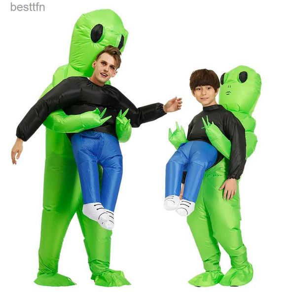 Thema Kostüm Erwachsene Kinder Tisch Alien Cosplay kommt Halloween Cos kommen für Mann Frau gruseliges Maskottchen Partykleid lustiger AnzugL231007