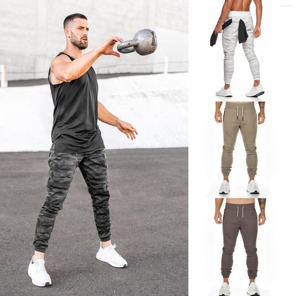 Pantaloni da uomo Casual Sportivi Misto cotone Fitness Vestibilità comoda Cargo per pantaloni da uomo