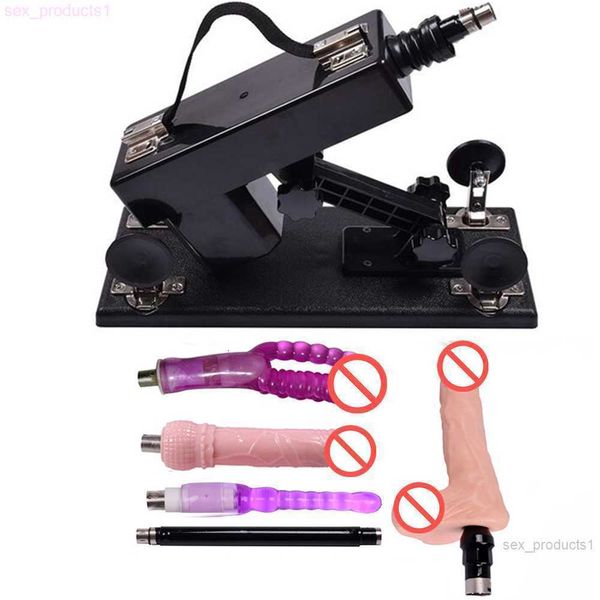 Velocidade ajustável Multifuncional Sex Machine Gun Máquinas Sexuais Automáticas com Muitos Acessórios Vibrador Intercurso Sexual Robô Sex ToysK8GZ