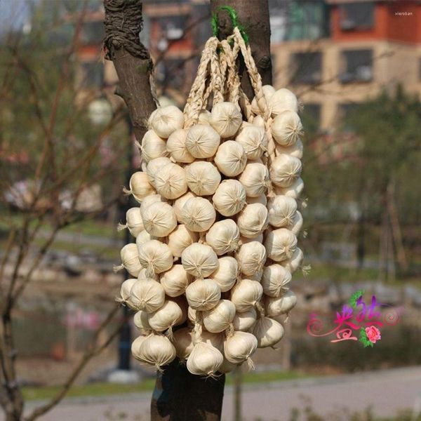 Fiori decorativi Pepe rosso Cipolla Aglio Decorazione della cucina Simulazione Cibo Verdure artificiali Pografia Puntelli Falsi