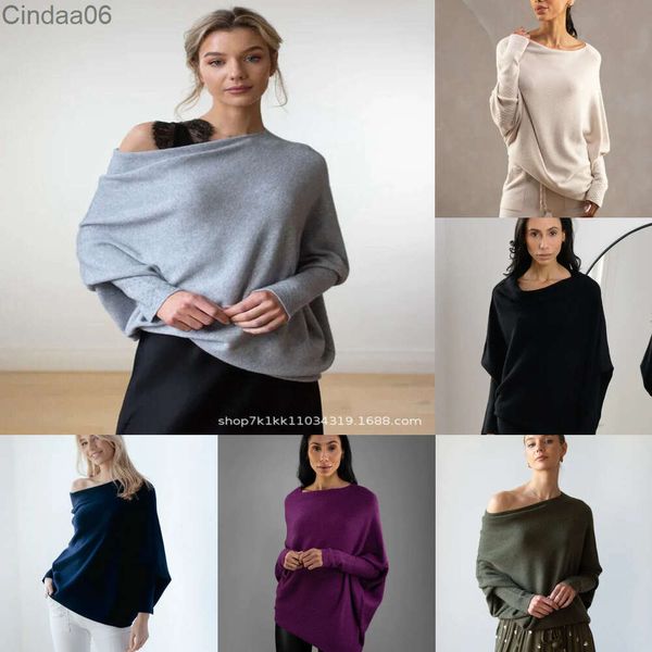 Großhandel 2023 Herbst Winter Pullover Frauen Neue Mode Vielseitig Solide Rundhals Langarm Bequeme Und Dünne Gestrickte Pullover Pullover