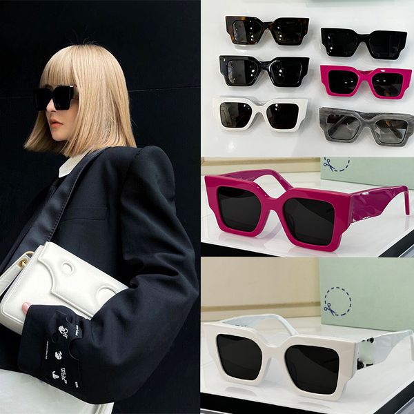 Lüks Tasarımcı Marka Güneş Gözlüğü Yüksek Kaliteli Gözlük Kadınlar Erkek Gözler Kadın Güneş Cam UV400 Lens UNISEX OW1003 BOX ile Toptan Fiyat