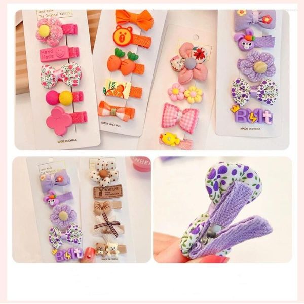 Haarschmuck, 10 Stück, Plüsch, bunt, liebevoll, für Kinder, Blumenmädchen, Pin, Prinzessin, Schleife, niedlicher Armreif, Clip-Zubehör, Tierfrucht