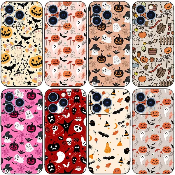 Happy Halloween Weiche TPU-Hüllen für iPhone 15 Plus 14 Pro Max 13 12 11 XR XS