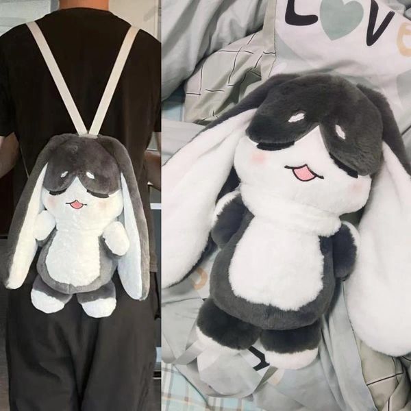 Sacos de armazenamento Jogo Honkai Star Rail Mochila Saco Pom Boneca de Pelúcia Ombro Dos Desenhos Animados Bonito Kawaii Macio Decoração Menina Presente