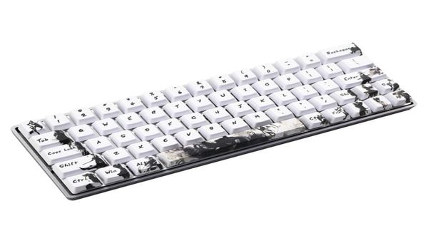 Profilo OEM per copritasti PBT tinto per interruttori MX GH60 RK61ALT61Annie poker GK61 GK64 dz60 tastiera Knight errant keycaps 210612166693