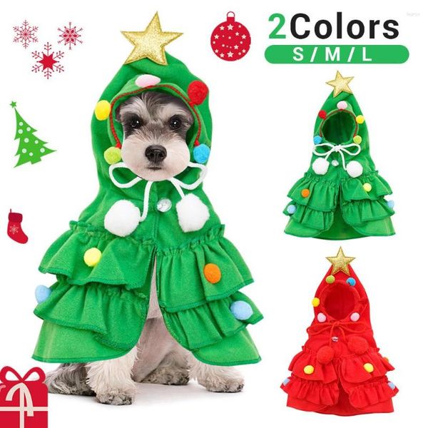 Katze Kostüme Frohe Weihnachten Haustier Kleidung Hund Mantel Umhang Und Schal Welpen Cosplay Santa Baum Kostüm Glücklich Festival Mantel Liefert