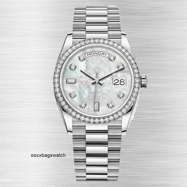 Relógio de diamante Rolaxs Swiss Mecânico Relógios de pulso masculino Relógio de diamante Cerâmica Bezel Limited Relógios automáticos 40mm 41mm Movimento mecânico Vidro Voltar Esporte HBKM