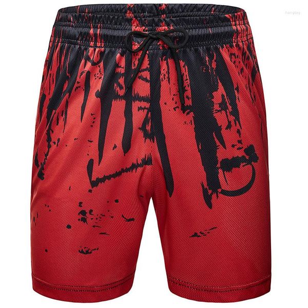 Männer Shorts Sommer Splash Tinte Drucken Beiläufige Kurze Hosen Männer Hohe Qualität Sportswear Laufen Jogging Fitness Kleidung