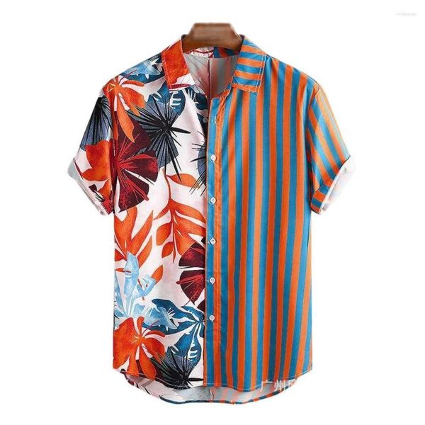 Camicie casual da uomo 2023 Estate Gioventù Top Hawaiian Beach Style Camicia a maniche corte in cotone leggero e traspirante di alta qualità
