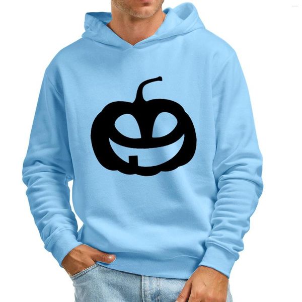 Hoodies masculinos masculinos moda halloween solto confortável impresso multi cor moletom ao ar livre hip hop streetwear