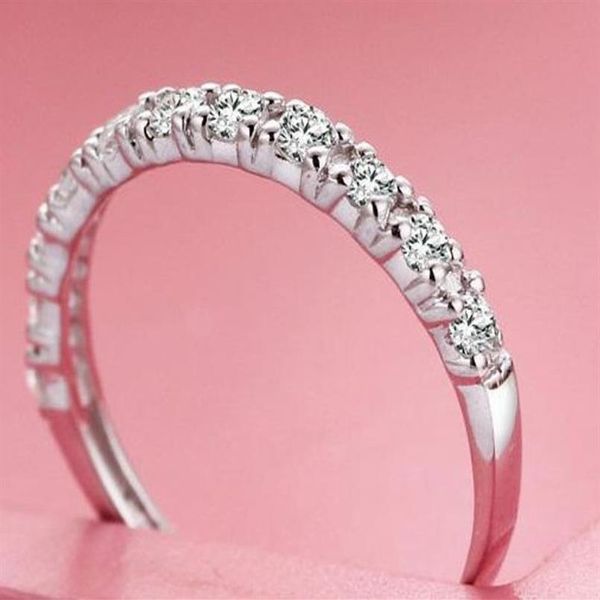 Whole-Silver Hochzeit 925 Sterling Silber Ringe für Frauen Lila Rot Simulierter Diamant Verlobungsring Stern Schmuck300y