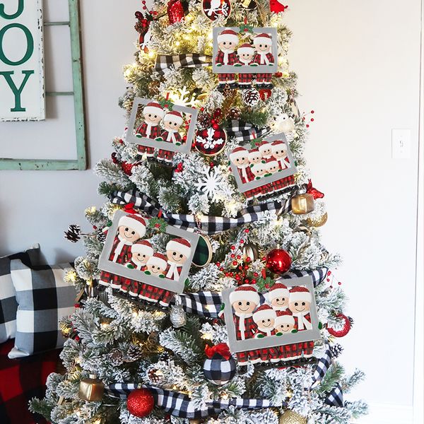 Ciondolo di Natale Decorazioni per l'albero di Natale fai-da-te Famiglia personale per la casa 2023 Navidad Home Holiday Ornamento da appendere Capodanno