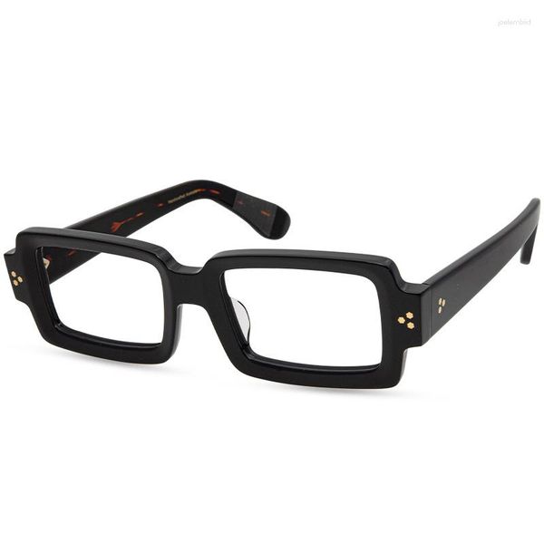 Óculos de sol Evove Grosso Óculos Pretos Quadro Masculino Mulheres Acetato Tartaruga Óculos Leitura / Miopia Lente Óptica Óculos de Leitura