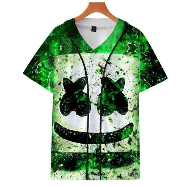 Homens camisetas Candy Band DJ Baseball T-shirt Hip Hop Top Camisa Rapper 3D Impressão Verão Respirável Camiseta Mulheres Tees Plus Size217M