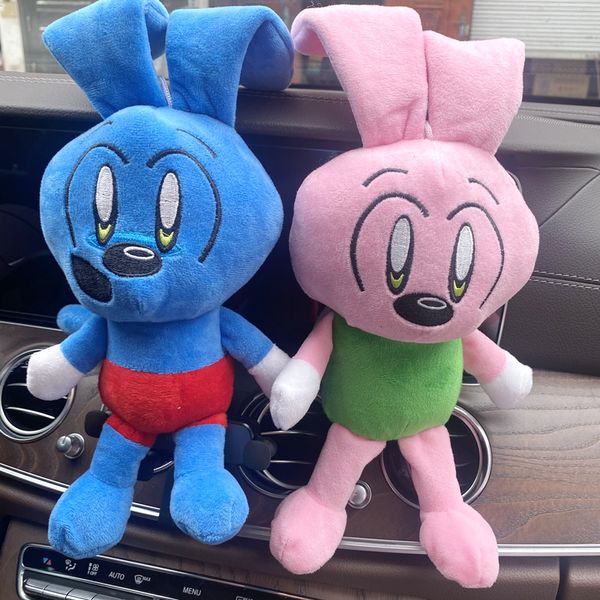 Nuova scimmia Riggy più bambola di coniglio blu simpatico coniglio di peluche regalo per bambini