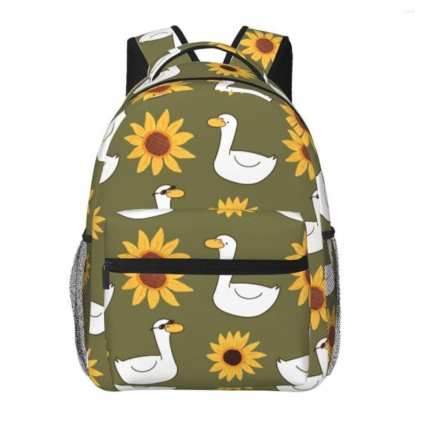 Schultaschen, Sonnenblumen-Motiv, 3D-Druck, Taschenset für Teenager, Mädchen, Grundschulkinder, Rucksack, Buch, Kinder, Büchertasche, Schulranzen