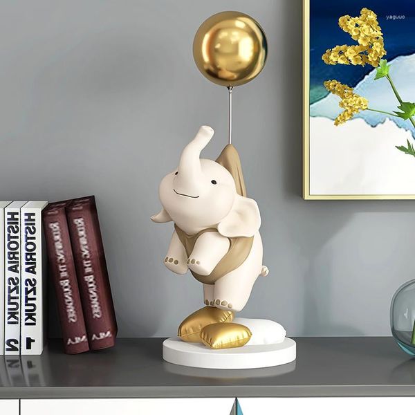 Dekorative Figuren, kreative Ballon-Elefant-Statue, Dekoration, Heimdekoration, Wohnzimmer, Weinschrank, Desktop, Tierskulptur, Weihnachtsjahr