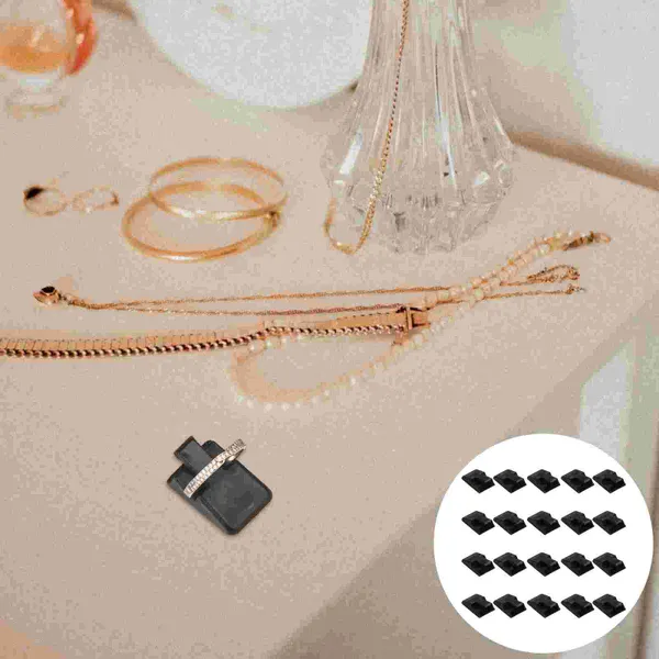 Bolsas de joias 35pcs suportes de exibição de anel cremalheiras de dedo de plástico para loja