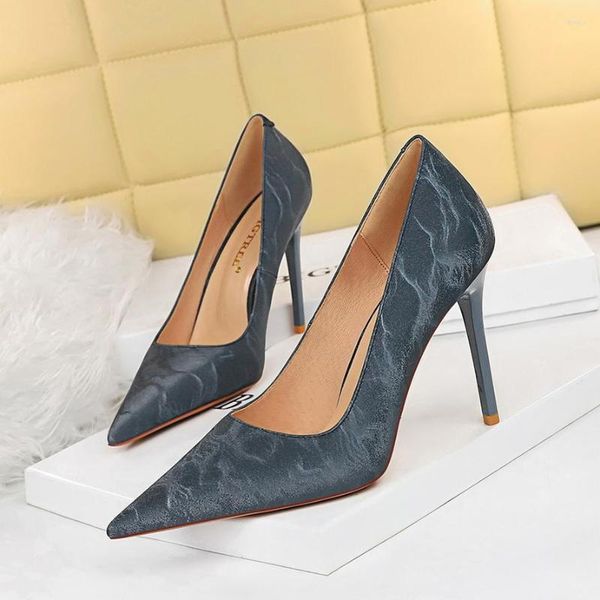 Scarpe eleganti BIGTREE Pelle PU da donna di marca Tacchi alti 10,5 cm Comode scarpe a punta Décolleté Designer Sexy Office Lady Party Plus Size