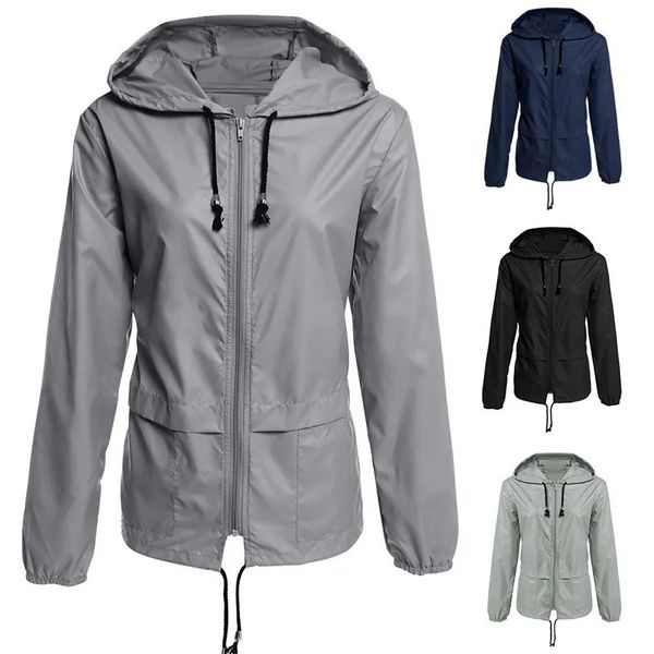 Giacche da esterno Felpe con cappuccio Giacca a vento ultraleggera Quick Dry Outdoor Camping Trekking Giacca impermeabile Donna Pesca Cappotto antipioggia per bici da ciclismo 231007