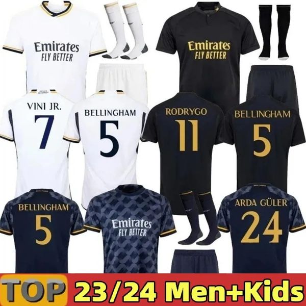 23 24 Bellingham VINI Jr camisa de futebol camisa de futebol TCHOUAMENI CAMAVINGA ALABA ARDA GULER MODRIC RODRYGO Real Madrids 2023 2024 camiseta masculino kit infantil