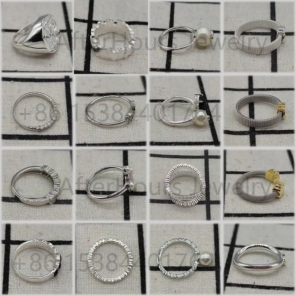 Anel solitário anillos de plata 925 ley mujer prata pérola anéis para mulher urso fino joias fofas entrega gratuita 231007