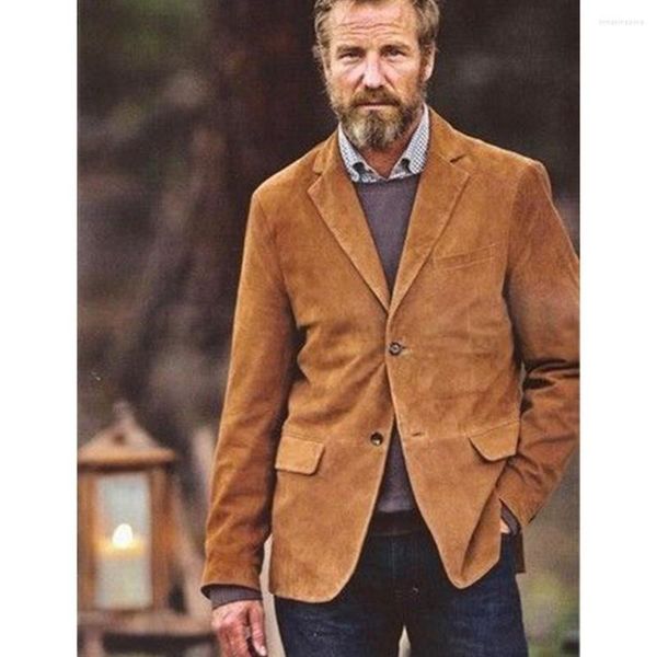 Jaquetas masculinas jaqueta vintage blazer camurça tecido casual confortável deslocamento moda fino design homem casaco terno roupas