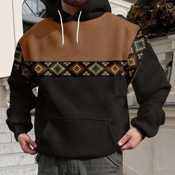 Erkek Hoodies Sweatshirt Elbise Erkek Hoodie Kış Sonbahar Günlük O Boyun Uzun Kollu 3d Baskılı Kapşonlu Üst Bluz Kapalı Terlik