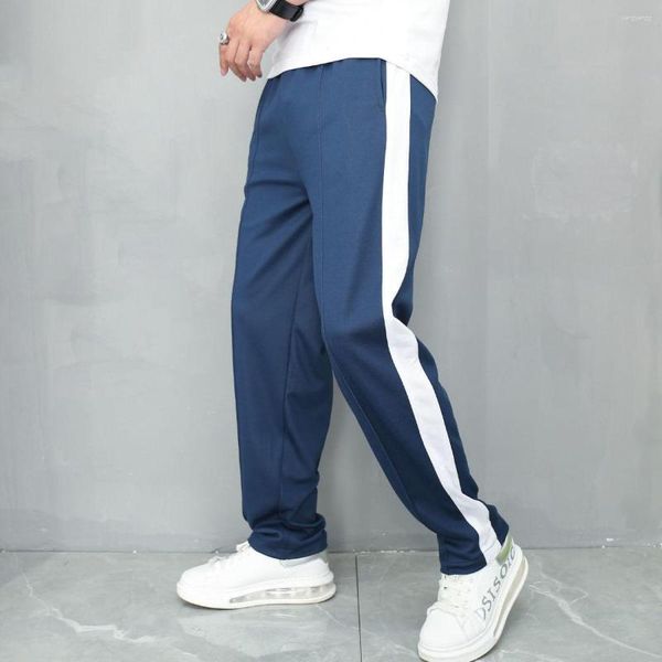 Herrenhose Unisex Track Casual Jogginghose Herren Gestreifte Basthose Splice Gerade Jogger Einfache Arbeit