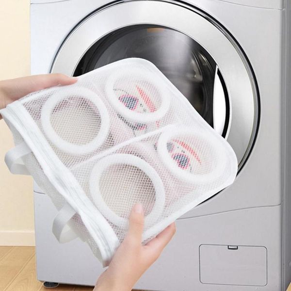 Çamaşır çantaları Çamaşır Makinesi Ayakkabı Çantası İç çamaşırı koruyucu örgü organizatör, açık hava için fermuar net kese malzemeleri