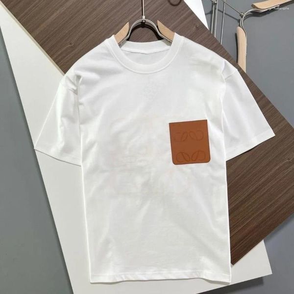 Lässige Kleider Sommer Designer High-End-Herren-T-Shirt Herren-T-Shirt Bequemer runder Kragen Baumwolle Luxus Große Größe Schwarz und Weiß