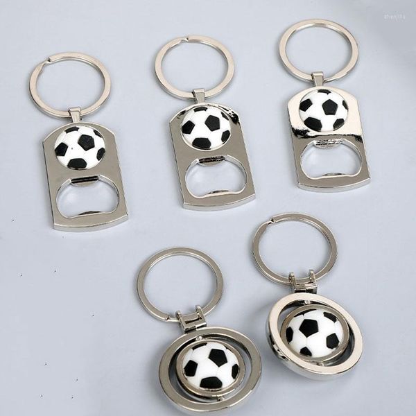 Schlüsselanhänger 10 Stück Metall Flaschenöffner Fußball Schlüsselanhänger Öffner Schlüssel Chian Schlüsselanhänger