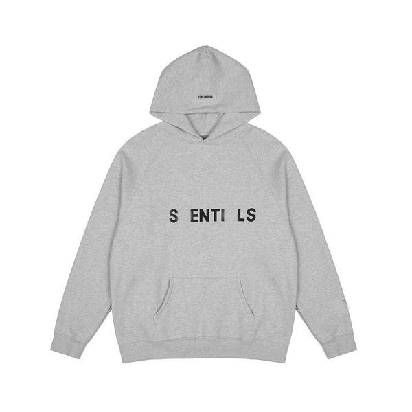 Hoodie Tasarımcı Essention Clothing Erkek Kapalı Beyaz Hoodiecoupl Sweater Sweater Sonbahar Sokakları ve Kış Topları Gevşek Gasit Yansıtıcı Giysiler Bahar